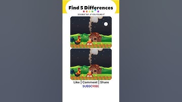 Can you find 5 differences | Brain Challenge #shorts #trending #spotthedifference #findthedifference