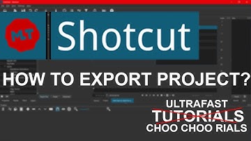 How to export projects in shotcut
