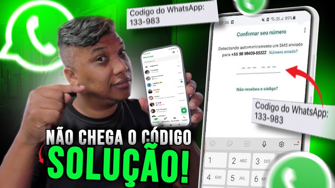 Como resolver quando WhatsApp não chega código de Confirmação!