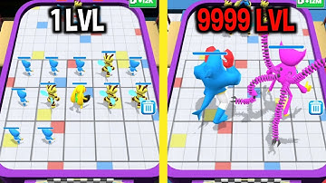 MAX LEVEL in Merge Blue Monster Battle Run Game