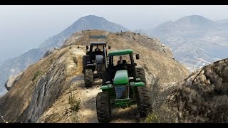 GTA V Online - Traktorral a hegyről verseny :D [HUN][DUB]