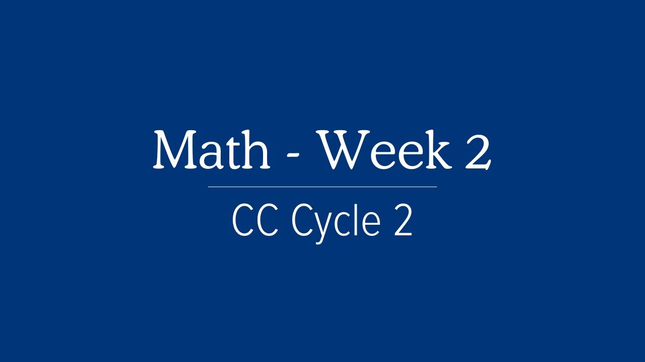 Cycle 2 Week 2 Math Song for Classical Conversations - YouTube