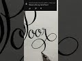 SATISFYING LETTERING WITH FOUNTAIN PEN ASMR Calligraphy Lettering Asmr Asmrsounds Fountainpen 