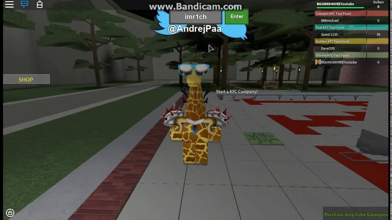 Roblox Kfc Roleplay Tycoon Code Youtube - kfc song roblox