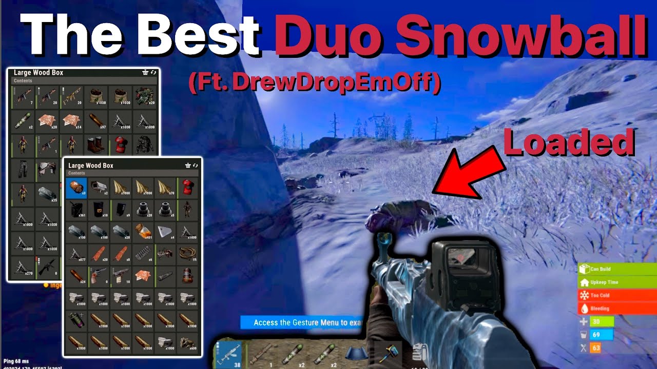 My Best Duo Snowball ft DrewDropEmOff -Rust Console - YouTube