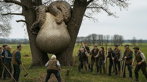 🐍🦁 “Heroes Battle Giant Python to Save Mother Mountain Lion!”