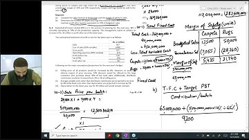CMA Lecture # 82 by Sir Jawad