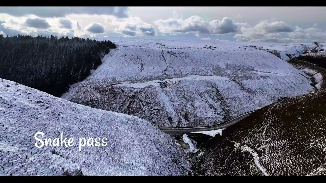 Winter - Snake pass to Derwent Dam - DJI Mini 4 Pro drone footage