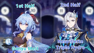 [Spiral Abyss 4.1] Ganyu Melt and Neuvillette Triple Hydro - Genshin Impact Indonesia