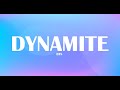 Bts  dynamite lyrics