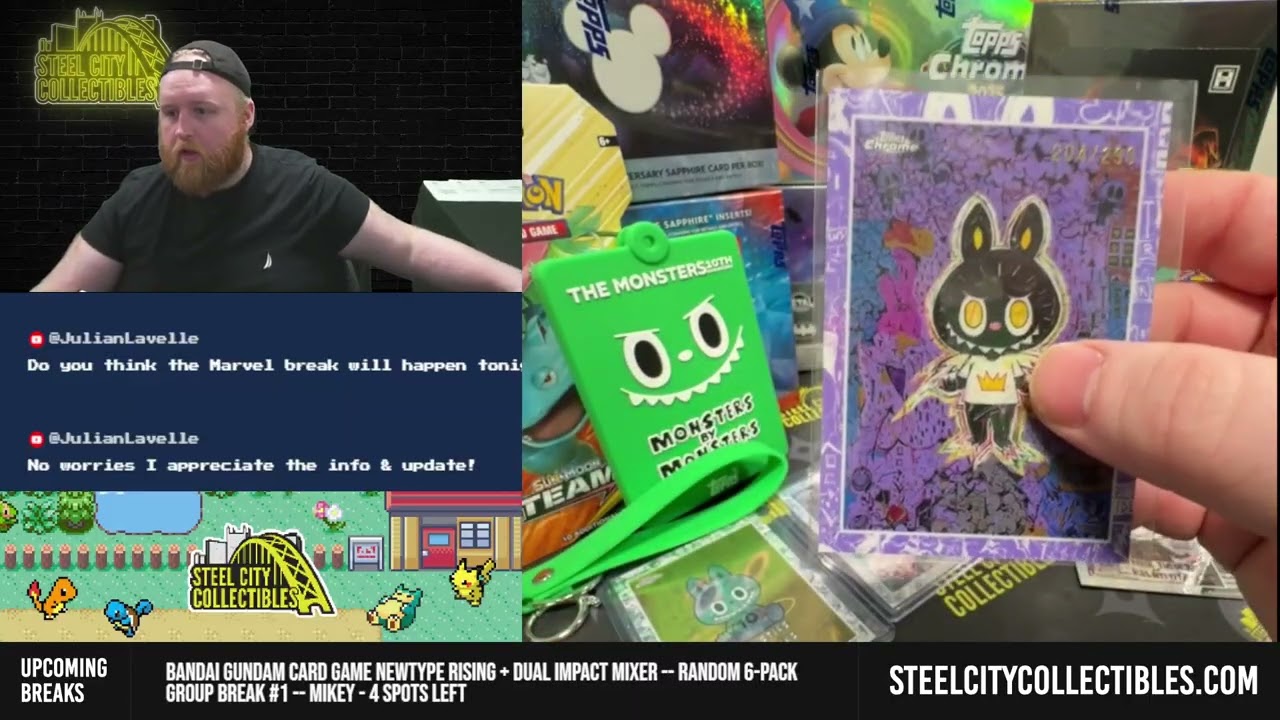 2025 Topps Chrome Labubu 10th Anniversary Box — Random Card Group