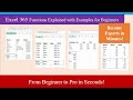 Excel Tutoring 2025: Excel 365 Functions Explained with Examples | Excel for Beginners