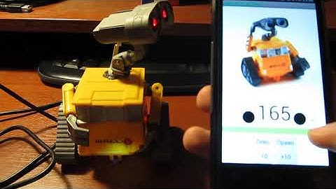 Arduino WALL-E robot controlled with Android app by Bluetooth