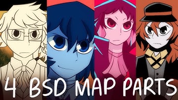 4 Bungo Stray Dogs MAP Parts - Jitterbug, Life Itself, Kilmaa, and Just One Yesterday