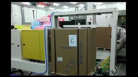 AUTOMATIC PALLET STRAPPING MACHINE