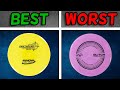 Disc golf manufacturers best and worst disc