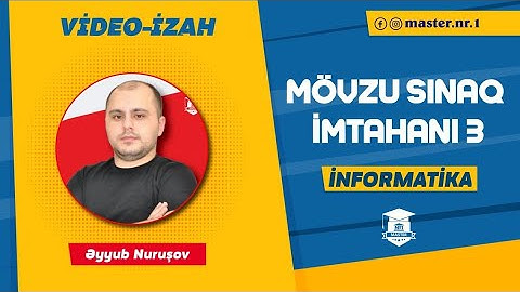 MSİ 3, İnformatika suallarının video-izahı