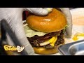 베이컨치즈버거 / Bacon Cheeseburger - Korean Street Food / 경주 중앙시장 야시장 길거리 음식