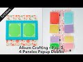 Álbum Crafting - Página 3 😍🎨 Marcos con fotos giratorias y 4 paneles popup dobles 🤩