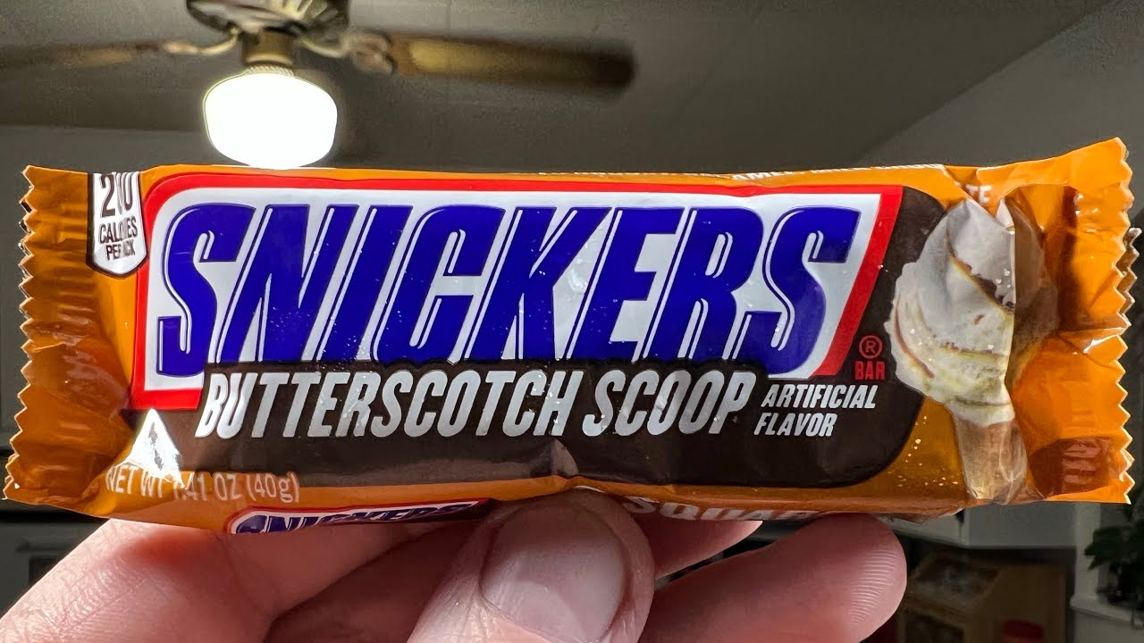 trying butterscotch snickers