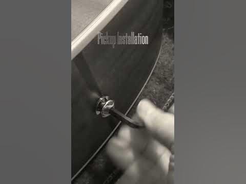 Instruction how to install Fishman Pickup on acoustic guitar… - YouTube