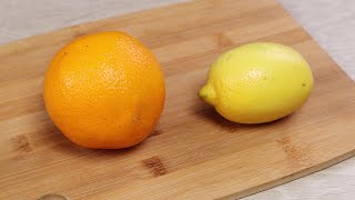 Всего 1 апельсин и 1 лимон 🍊🍋 Получается фантастика к чаю #shorts