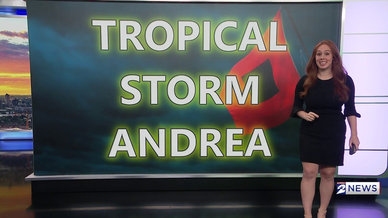Tropical Storm Andrea forms in the Atlantic Basin - YouTube