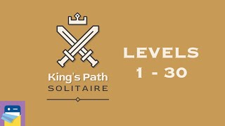 King’s Path Solitaire: Adventure Levels 1 - 30 Walkthrough & iOS/Android Gameplay (by Beep Yeah!) screenshot 2