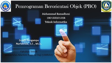 Pemrograman Berorientasi Objek (PBO) OR Object Oriented Programming (OOP)