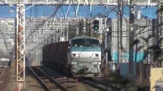 【貨物列車】迂回貨物、辻堂駅を通過するEF66-111牽引2089レ