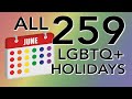 259 LGBTQ Holidays & Calendar