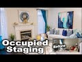 Occupied home staging before and after