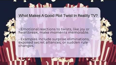 What Makes A Good Plot Twist In Reality TV? - The Reality Radar