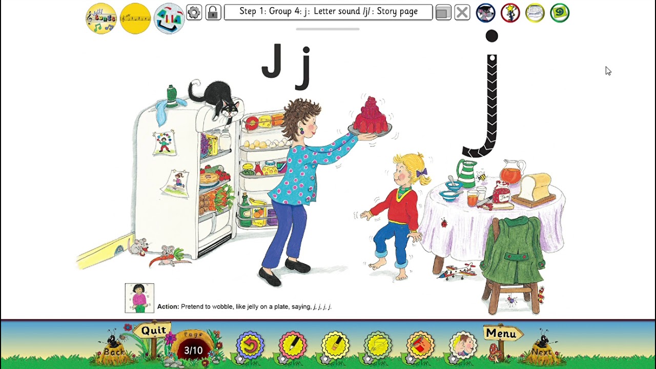 Jolly Phonics Letter J Story Youtube