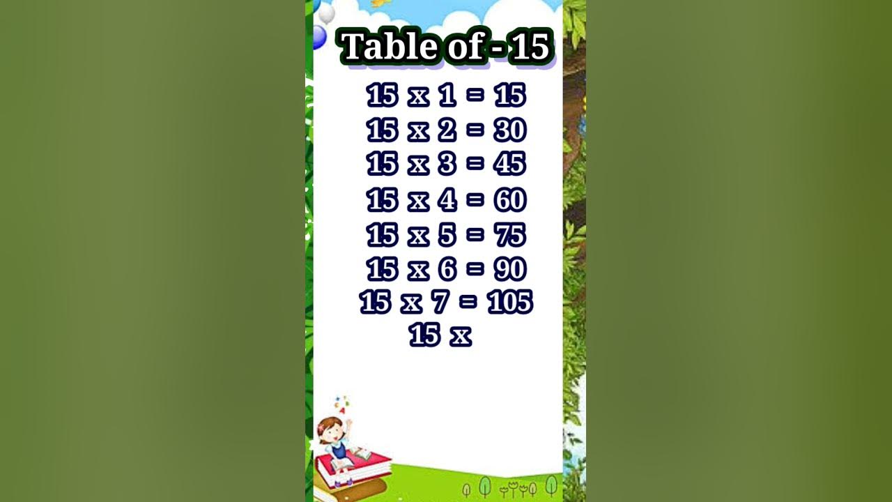 The Table Of 15