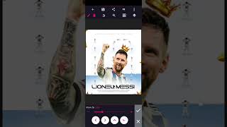 Messi poster design in pixellab 😱😱