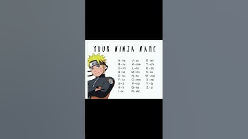 Your ninja name 💀#ninja #naruto