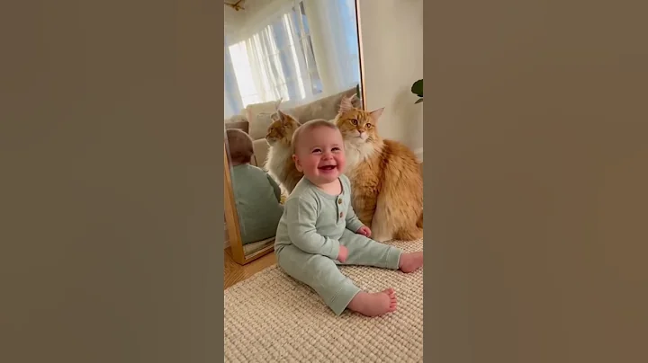 Watch the video about GIANT Cat Next to Baby