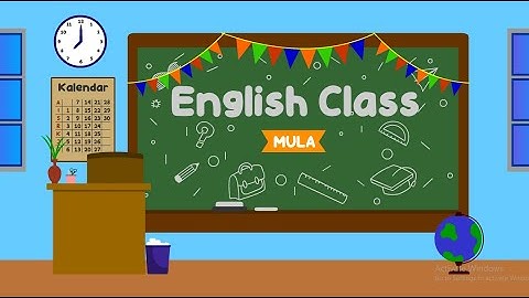 Demo Interactive Courseware "English Class"