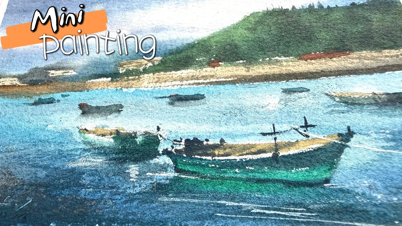 Mini Watercolor: Boat Series, Episode 14 – Let's Paint! - YouTube