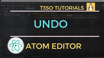 How to Undo in Atom Editor - keyboard shortcuts