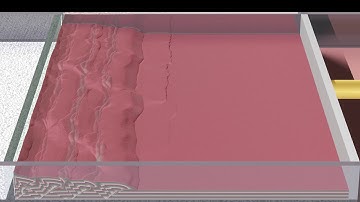 Numerical simulation of sandbox with 2.4 billion particles