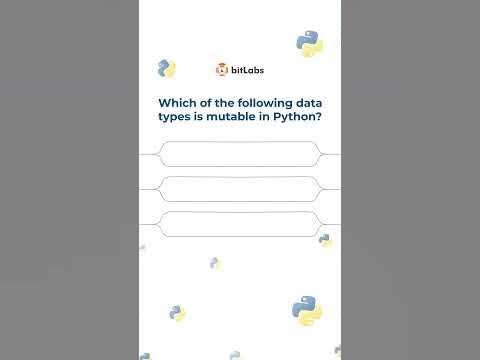 Which data type is mutable in #python ? #shorts - YouTube