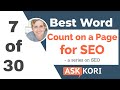 Best Word Count on the Page for SEO in WordPress - Ep. 7 of 30