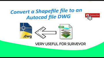 Convert a Shapefile  file to an Autocad file DWG. l تحويل صيغة شيبفايل الى صيغة الاطوكاد
