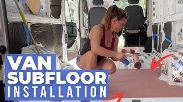 Van Build Subfloor Installation | How To Install Sub Floor |  Promaster Van Build Floor Insulation