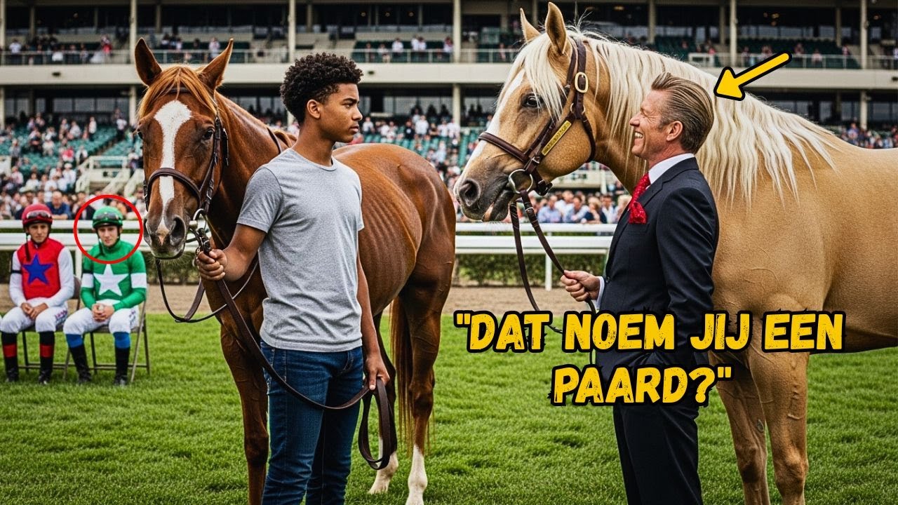 ALS JE VAN MIJ WINT… KRIJG JE MIJN PAARD — LACHTE DE MILJONAIR… MAAR DE ARME JONGEN VERNEDERDE ALLEN