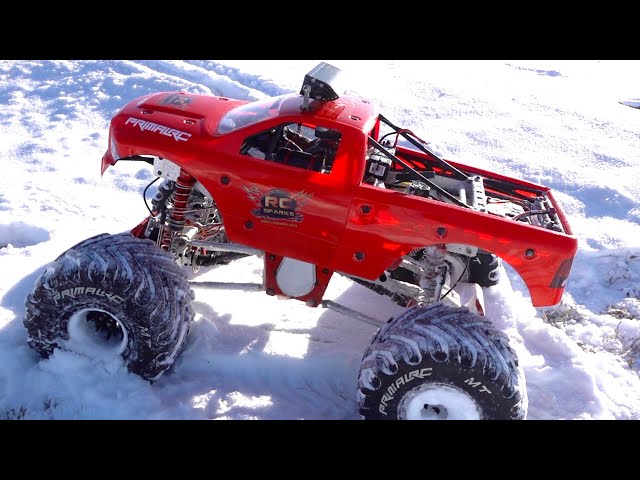 RAMINATOR MEGA TRUCK w/ a SUPER BRIGHT LED LIGHT BAR, NIGHT DRIVING! | RC ADVENTURES