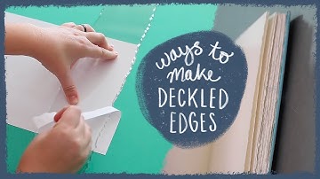 Exploring Deckled Edge Methods for Bookbinding 📖 Sea Lemon