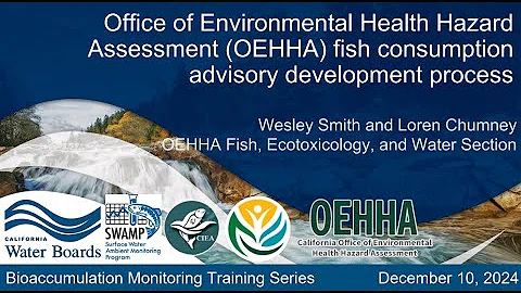 OEHHA fish consumption advisory development